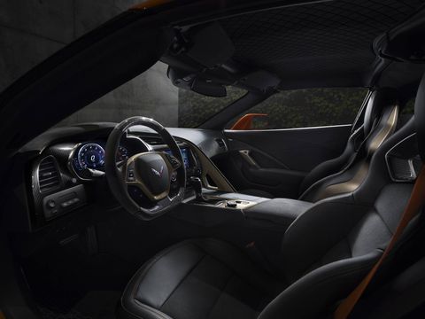 The 2019 Chevrolet Corvette ZR1 delivers 755-hp and 715 lb-ft of torque. Top speed with the low wing is 212 mph; the high wing cuts that to 202 mph