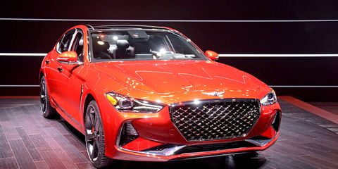 The Genesis G70 debuted in New York, offering a choice of 2.0-liter and 3.3-liter engines.