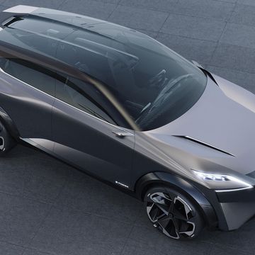 The IMQ concept is a hybrid meant to preview Nissan design trends and interior tech.