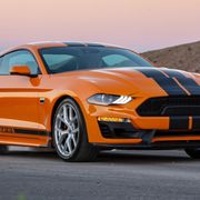 Land vehicle, Vehicle, Car, Shelby mustang, Motor vehicle, Performance car, Automotive design, Coupé, Sports car, Yellow, 