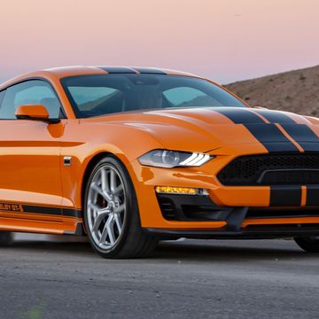 Land vehicle, Vehicle, Car, Shelby mustang, Motor vehicle, Performance car, Automotive design, Coupé, Sports car, Yellow, 