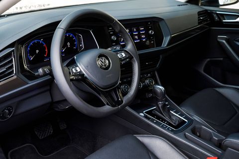 The 2019 Volkswagen Jetta SEL comes standard with 10-color interior ambient lighting, BeatsAudio and VW digital cockpit.