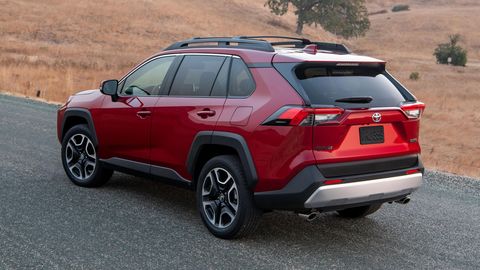 The 2019 Toyota Rav4 comes with a 2.5-liter making 203 hp.