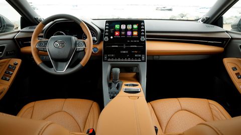 The 2019 Toyota Avalon has Lexus levels of interior materials.