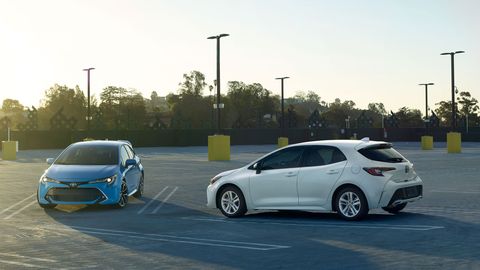 The 2019 Toyota Corolla Hatchback comes with the company's new Dynamic Force engine, a six-speed manual and an optional new CVT.