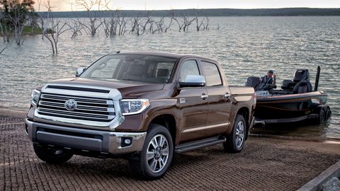 This 2019 Toyota Tundra comes with a 381-hp, 401 lb-ft 5.7-liter V8.