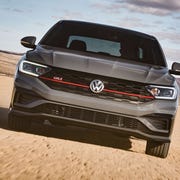 The 2019 Volkswagen Jetta GLI premiered at the Chicago Auto Show with a 2.0-liter turbo-four making 228 hp and 258 lb-ft of torque.
