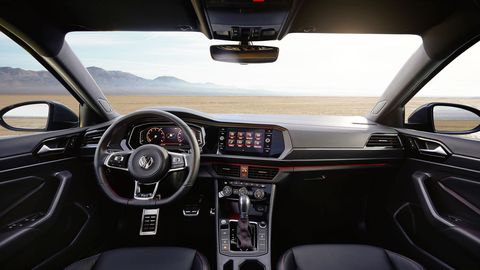 The 2019 Volkswagen Jetta GLI gets interior design cues from the Golf GTI.