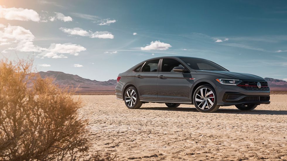 The 2019 Volkswagen Jetta GLI premiered at the Chicago Auto Show with a 2.0-liter turbo-four making 228 hp and 258 lb-ft of torque.

