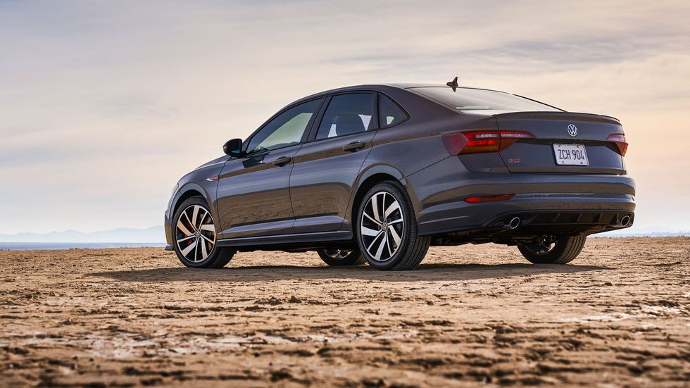 The 2019 Volkswagen Jetta GLI premiered at the Chicago Auto Show with a 2.0-liter turbo-four making 228 hp and 258 lb-ft of torque.
