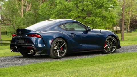 The 2020 Toyota GR Supra comes standard with a turbocharged I6 making 335 hp.