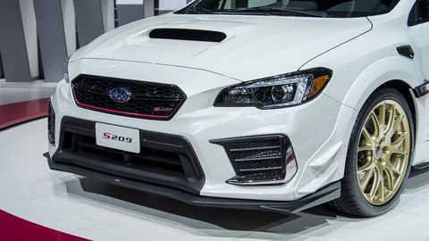The 2020 Subaru WRX STI S209 made its debut at the 2019 Detroit auto show.