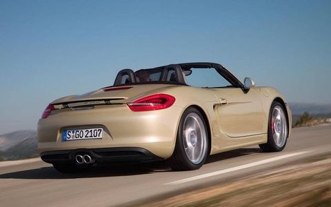 Optional 20-inch Carrera S wheels are available on the 2013 Porsche Boxster S.