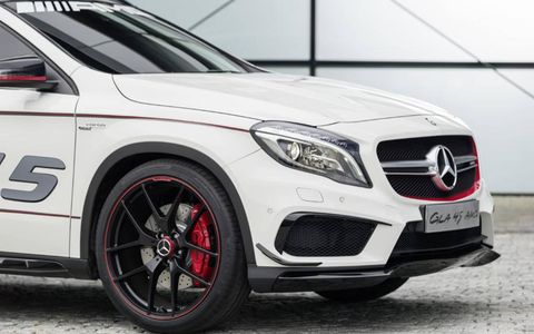 The 2015 Mercedes-Benz GLA45 AMG will be out later this year.