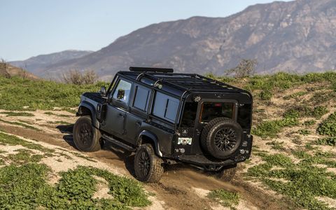 East Coast Defenders puts Corvette engines into old Land Rovers, adds luxury personalization throughout and sells them for between $170,000 and $250,000. We drove a Defender 90 and a 110 around L.A. and had a great time. Angelenos loved them, too.