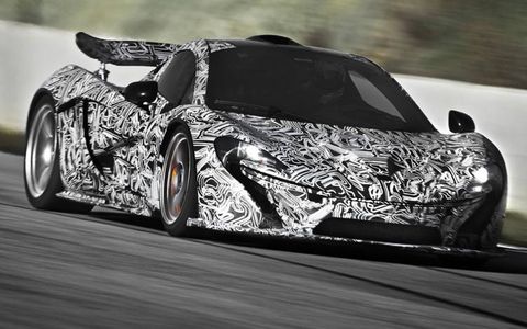 The McLaren P1's hybrid powertrain will crank out a combined 903 hp.