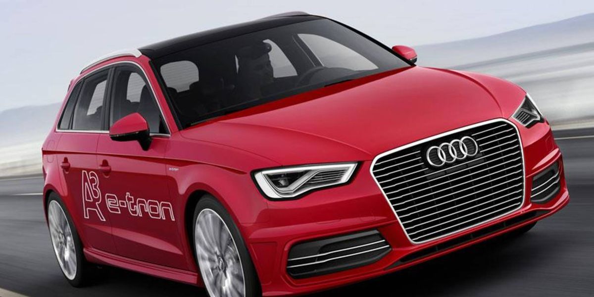 The Audi A3 etron debuts at the Geneva motor show.
