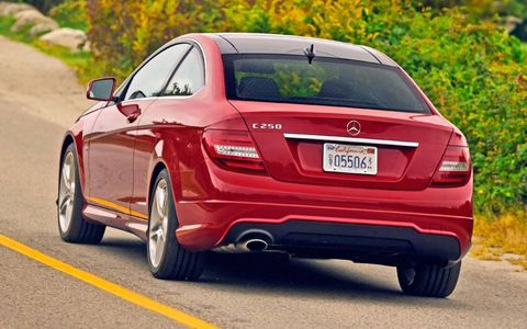 "OK, I'm not ready to declare this 2012 Mercedes-Benz C250 coupe better than a BMW 3-series, but, damn, is this a great driver." - Executive Editor Bob Gritzinger