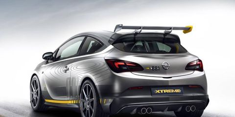 The Opel Astra OPC Extreme is a design study, to gauge interest.