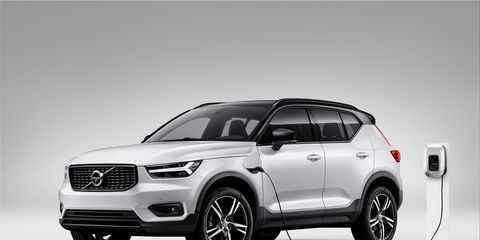 The all-electric XC40 will probably look similar to this plug-in hybrid version of the stylish compact crossover.