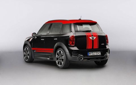 The rear of the Mini Countryman John Cooper Works edition.