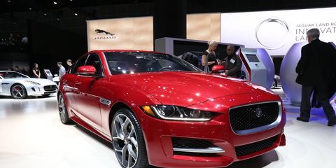 The 2017 Jaguar XE debuts in North America with either a gas or diesel engine, an eight-speed transmission and loads of safety features.