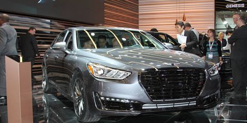 2017 Hyundai Genesis G90 at the Detroit auto show