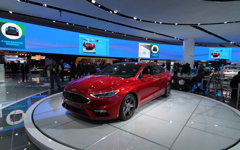 Ford Fusion at the Detroit auto show