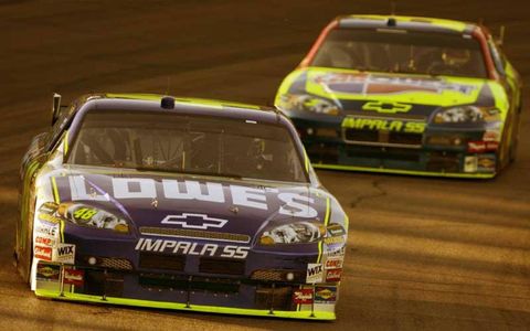 Jimmie Johnson and Casey Mears.