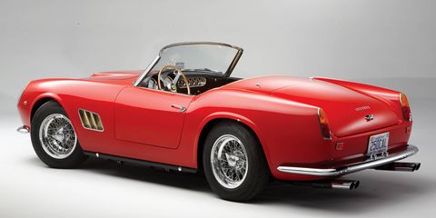 This isn't the 250 GT SWB California Spyder mentioned in this story. This one was sold by RM not long ago.