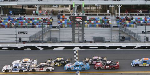 The final 10 laps of Saturday's ARCA race at Daytona International Speedway took more than an hour to complete.