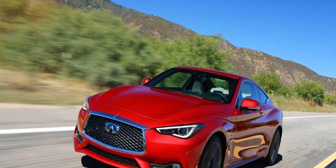 The 2017 Infiniti Q60 Red Sport delivers 400 hp.