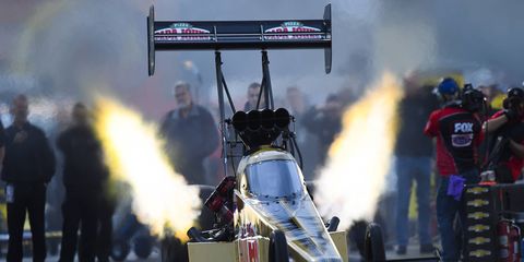 Pritchett set the Top Fuel track elapsed-time record with her 3.667 pass at 329.50 mph.