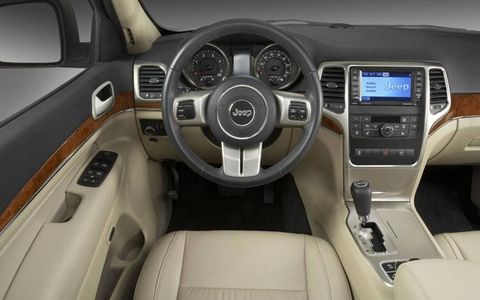 The dashboard of the new Jeep Grand Cherokee.