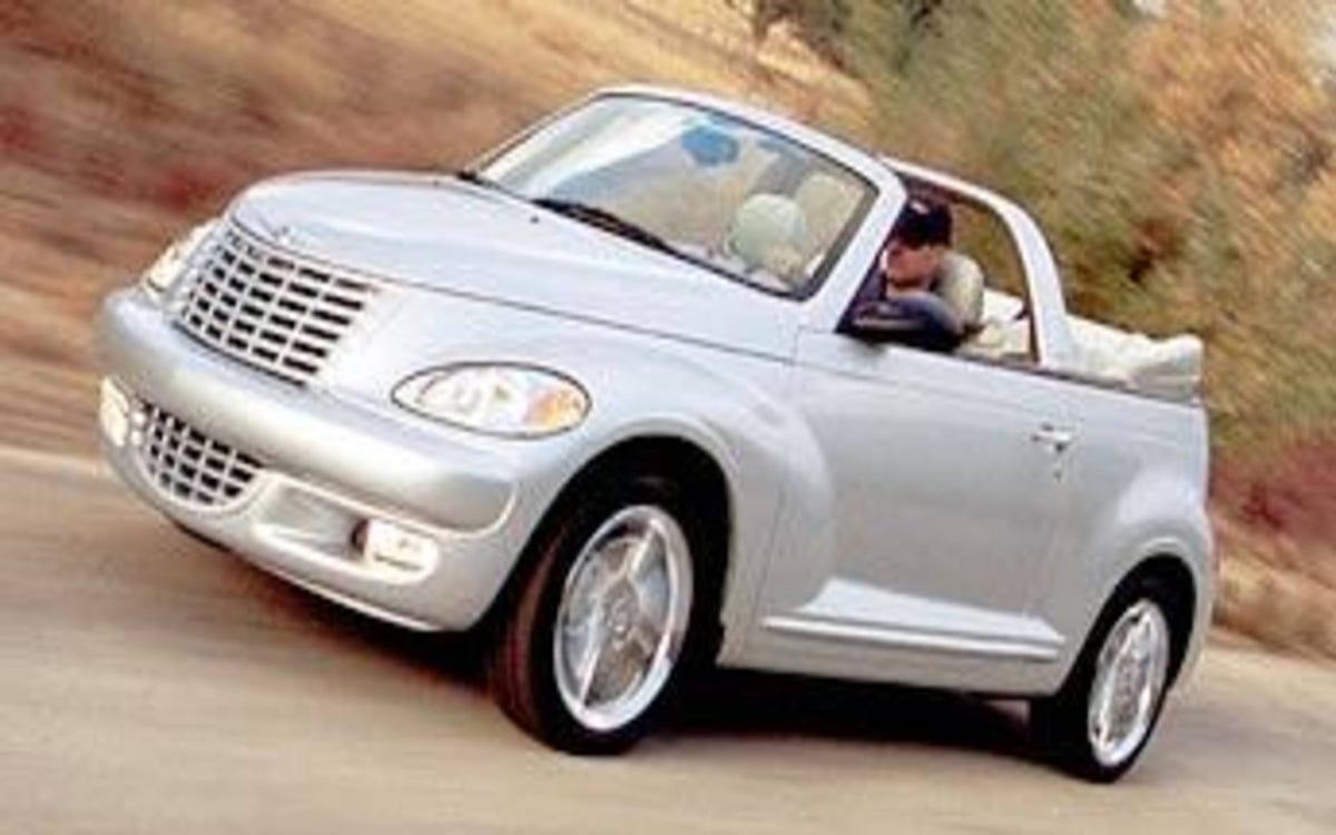 2005 Chrysler PT Cruiser convertible Spotlight shines on the topless