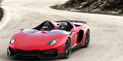 Lamborghini revealed the Aventador J at the Geneva motor show, and it promises all of the power and aggressive styling of its coupe sibling--just in an extremely limited quantity.