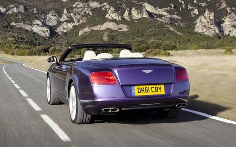 The Bentley Continental has 487 lb-ft of torque.