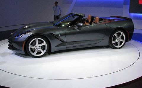 Chevrolet rolled out the 2014 Corvette Stingray convertible at the Geneva motor show.