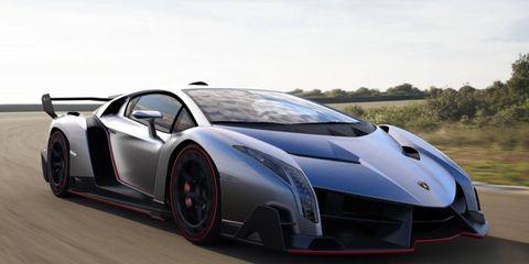 The Veneno is based on the Aventador, though the body is restyled with an even greater emphasis on aerodynamics and downforce.