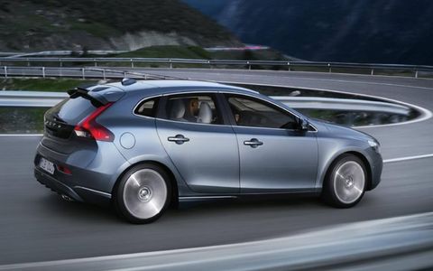 Volvo debuted the V40 hatchback at the Geneva motor show in March.