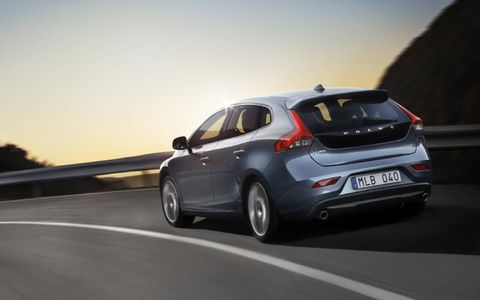 Volvo debuted the V40 hatchback at the Geneva motor show in March.