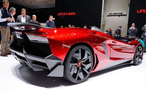 Lamborghini sold the one copy of the Aventador J for $2.8 million.