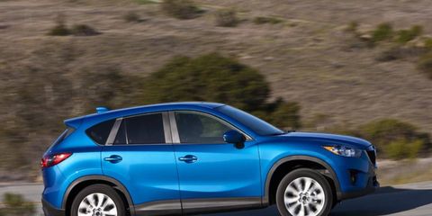The 2013 Mazda CX-5 Sport offers an optional six-speed manual.