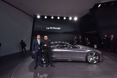 Hyundai unveiled the Le Fil Rouge concept at the 2018 Geneva International Motor Show.