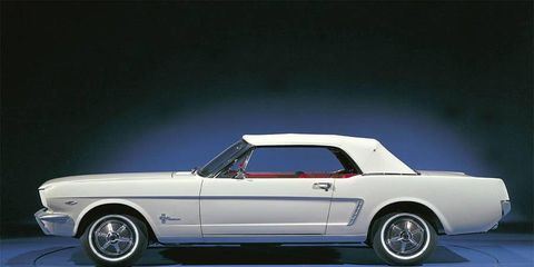 This is where it all started--the 1964 1/2 Ford Mustang.