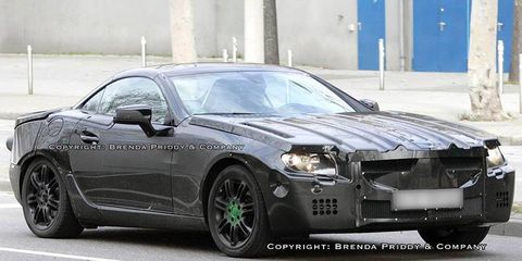 The SLK is spied as it prepares for a 2012 launch.