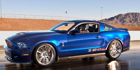 The Shelby 1000 comes in a 950-hp street version and a 1,100-hp track version.
