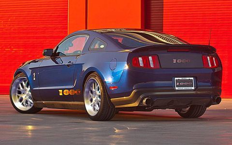 A rear view of the Shelby 1000.