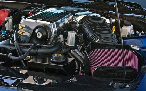 The Shelby 1000 uses a supercharged 5.4-liter V8.