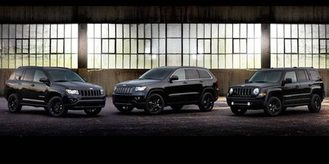 The Altitude versions of the Jeep Compass, Grand Cherokee and Patriot.